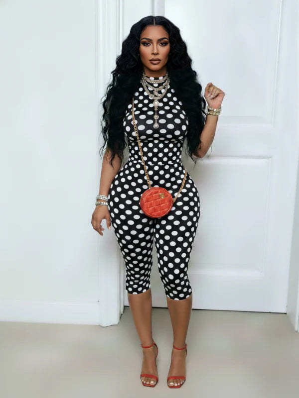 Dot Halter Jumpsuit