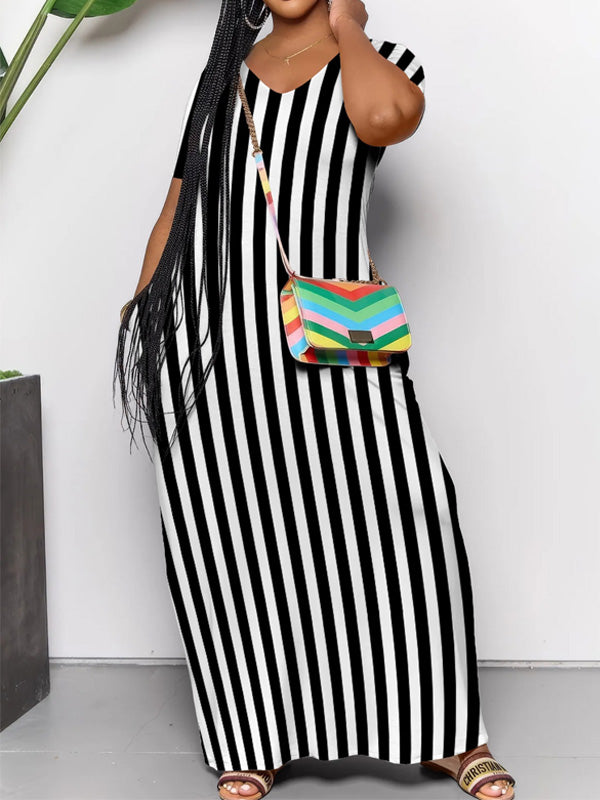Morchique Stripe V-Neck Dress