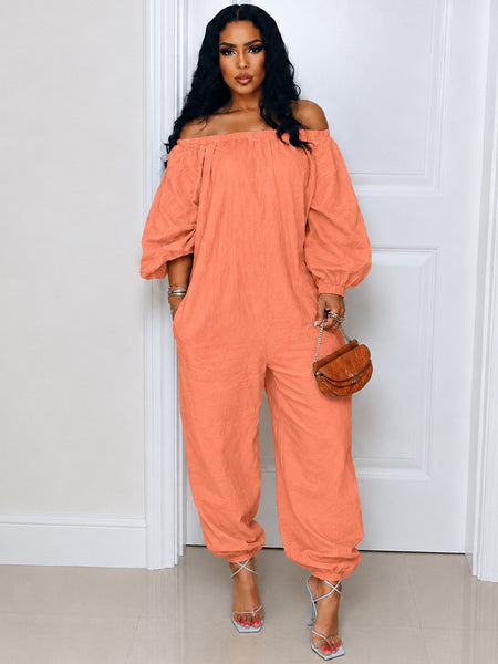 Off Shoulder Heram Jumpsuit