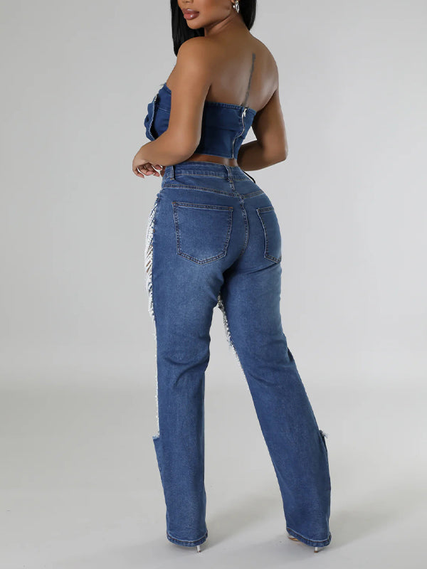 Morchique Pearl Ripped Jeans