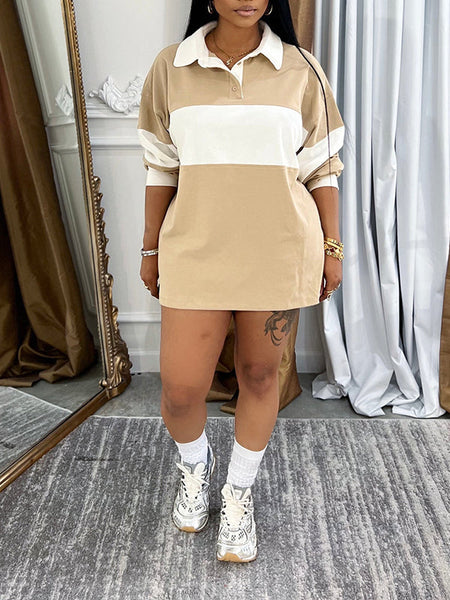 Two-Tone Polo Tee & Shorts Set