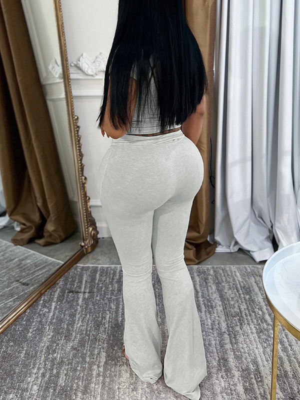 Solid Tee & Pants Set
