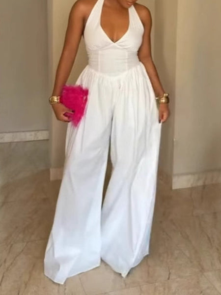 Morchique Halter Wide-Leg Jumpsuit