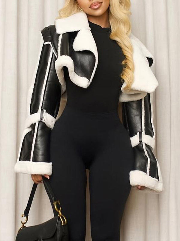 Morchique Faux-Leather Shearling Jacket