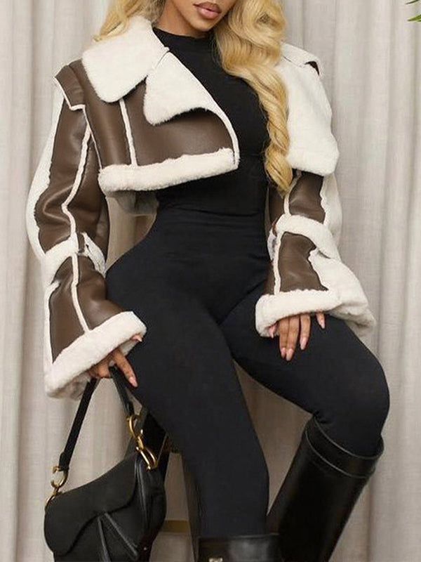 Morchique Faux-Leather Shearling Jacket