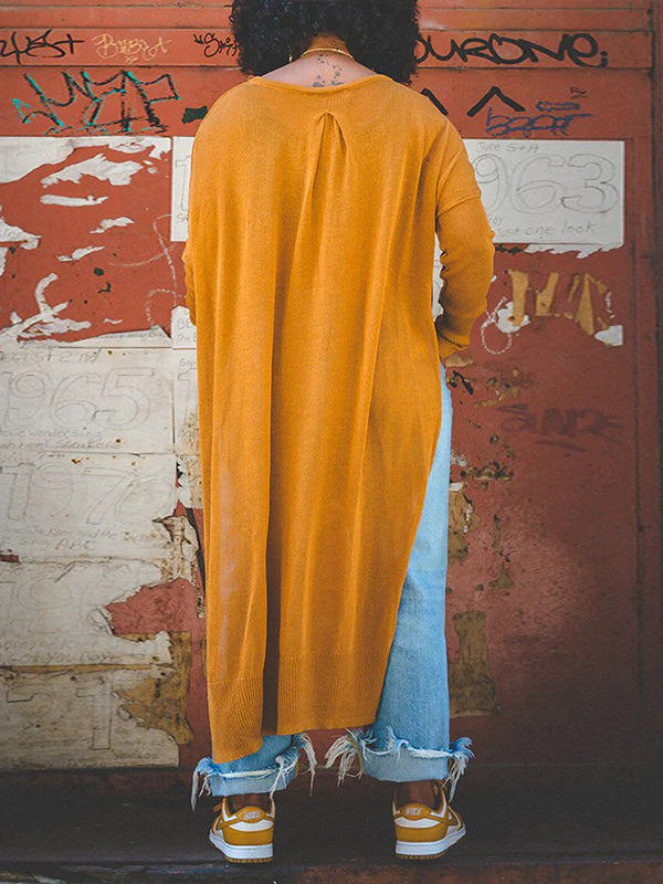 Morchique Asymmetric Knit Tunic Top