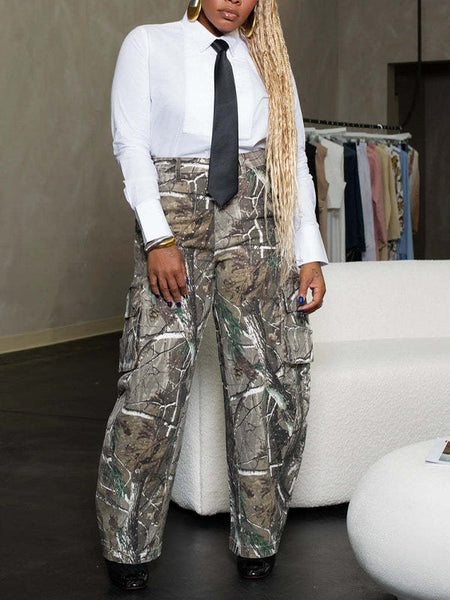 Morchique Printed Cargo Pants