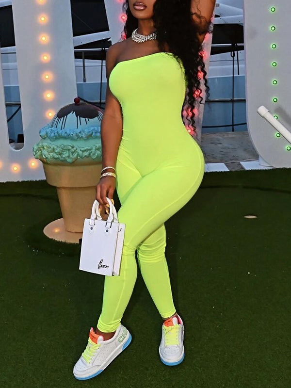 Strapless Skinny Jumpsuit