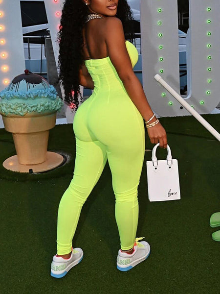 Strapless Skinny Jumpsuit