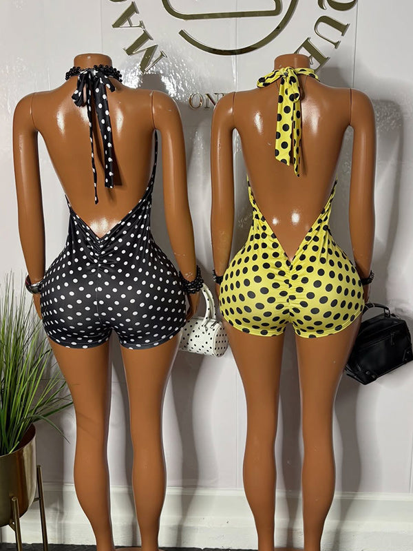 Dot Halter Romper