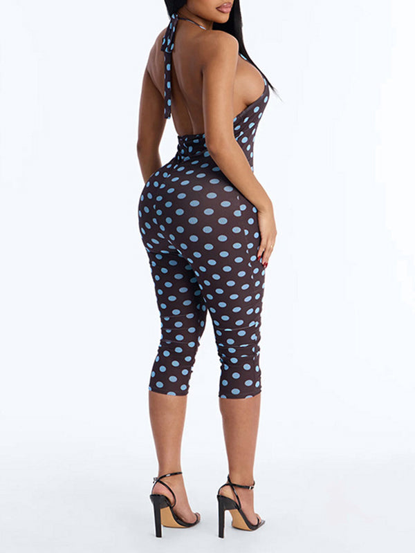 Dot Halter Jumpsuit