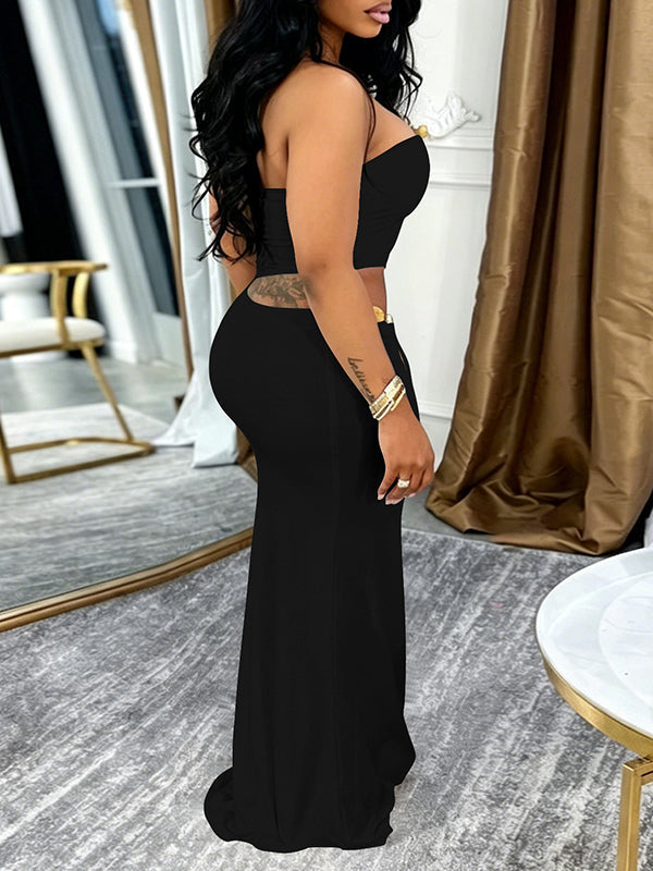 Strapless Cutout Dress