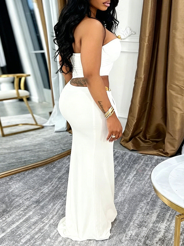 Strapless Cutout Dress