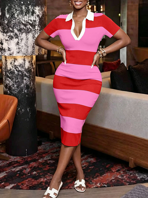 Stripe Polo Dress