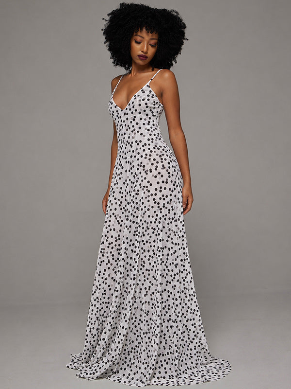 Dot Cami Maxi Dress