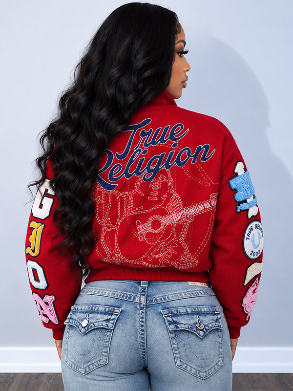 Printed Bomber Jacket