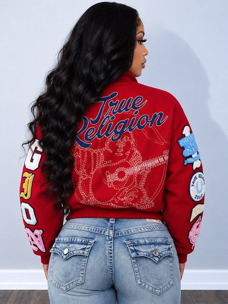 Printed Bomber Jacket