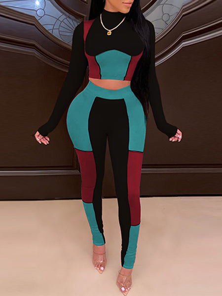 Morchique Colorblock Top & Pants Set