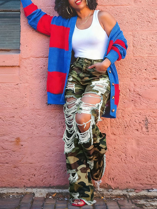 Morchique Ripped Cargo Pants