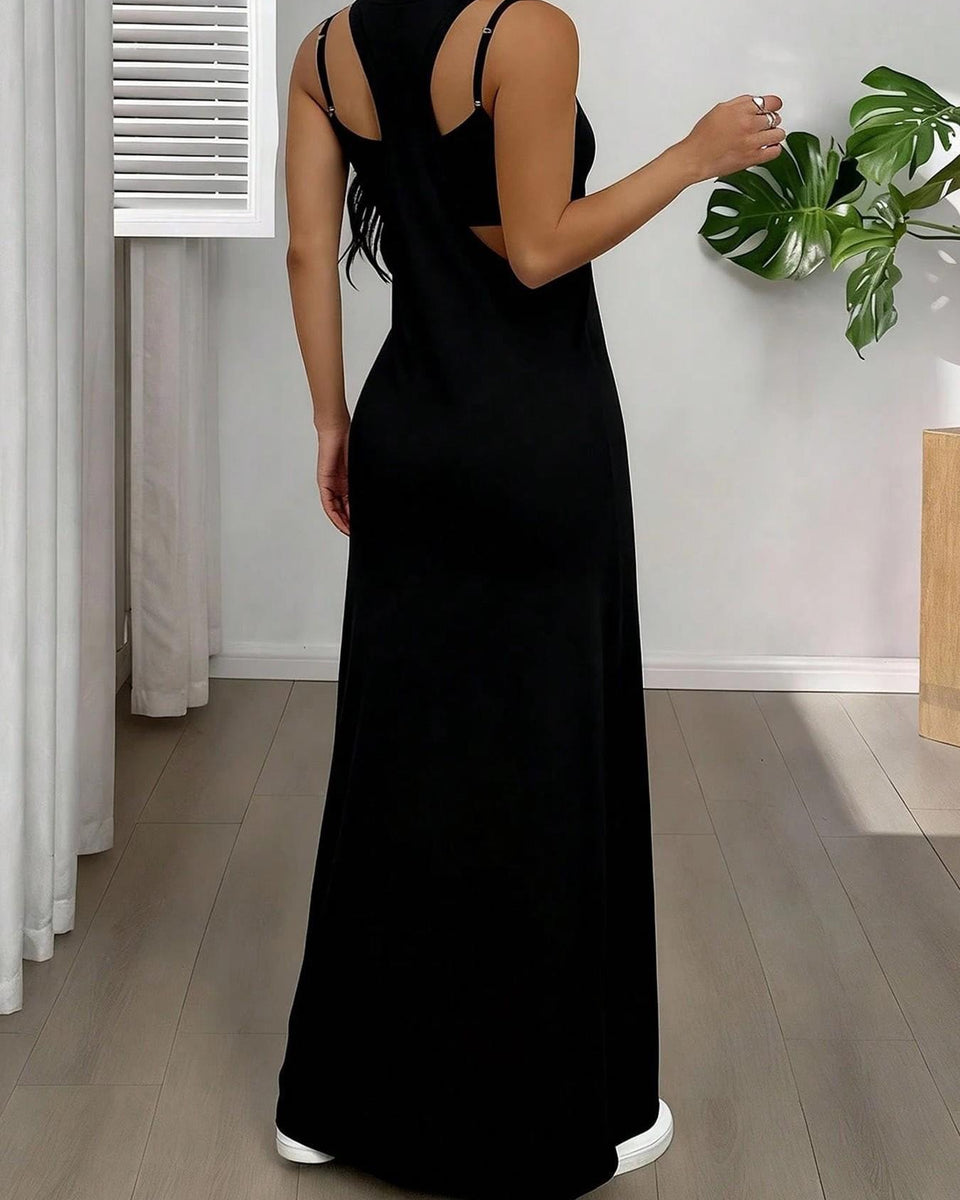 Bodycon Two Piece Maxi Dress
