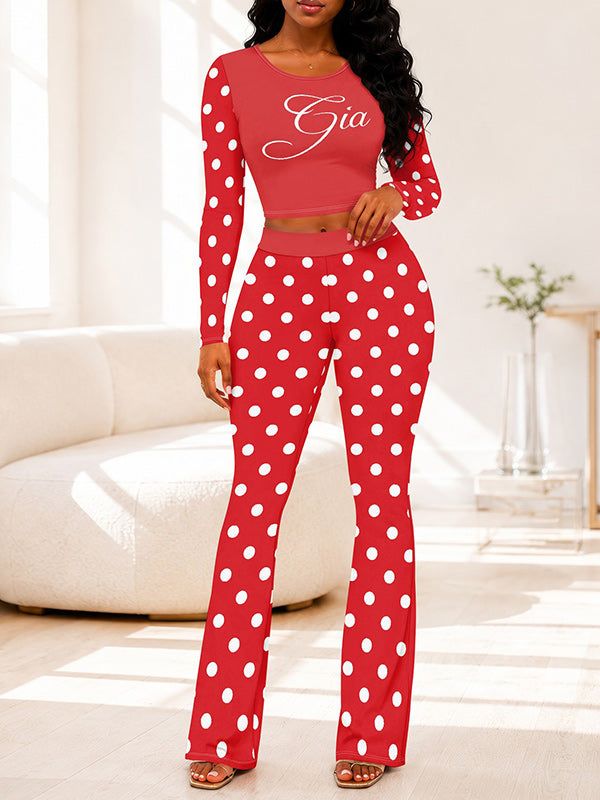 Printed Tee & Pants Set