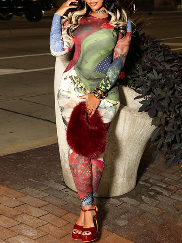 Morchique Printed Skinny Jumpsuit