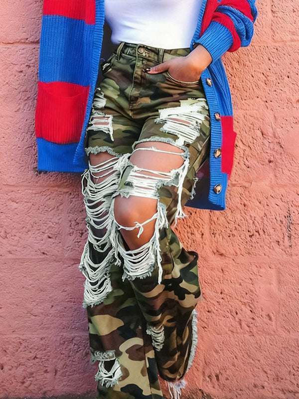 Morchique Ripped Cargo Pants