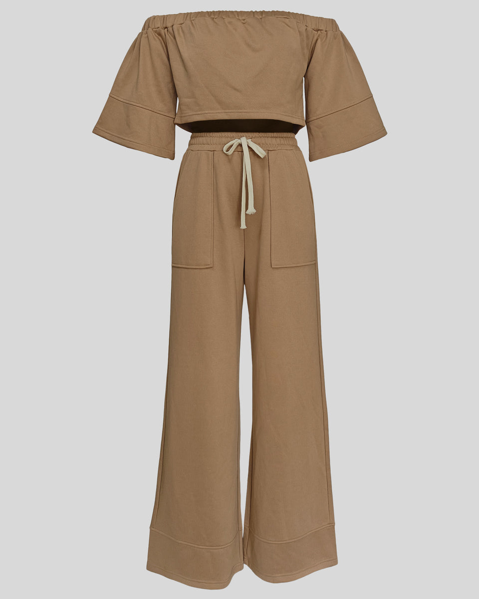 Off-Shoulder 2PC Set --Clearance