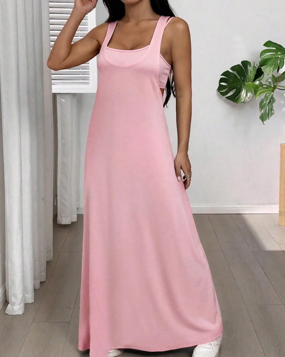 Bodycon Two Piece Maxi Dress
