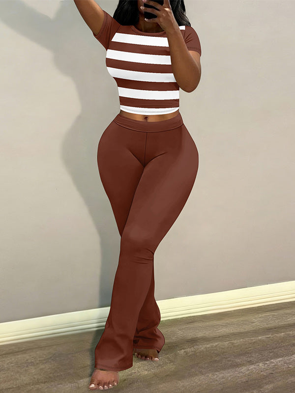 Printed Tee & Pants Set