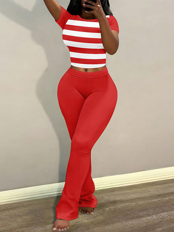 Printed Tee & Pants Set