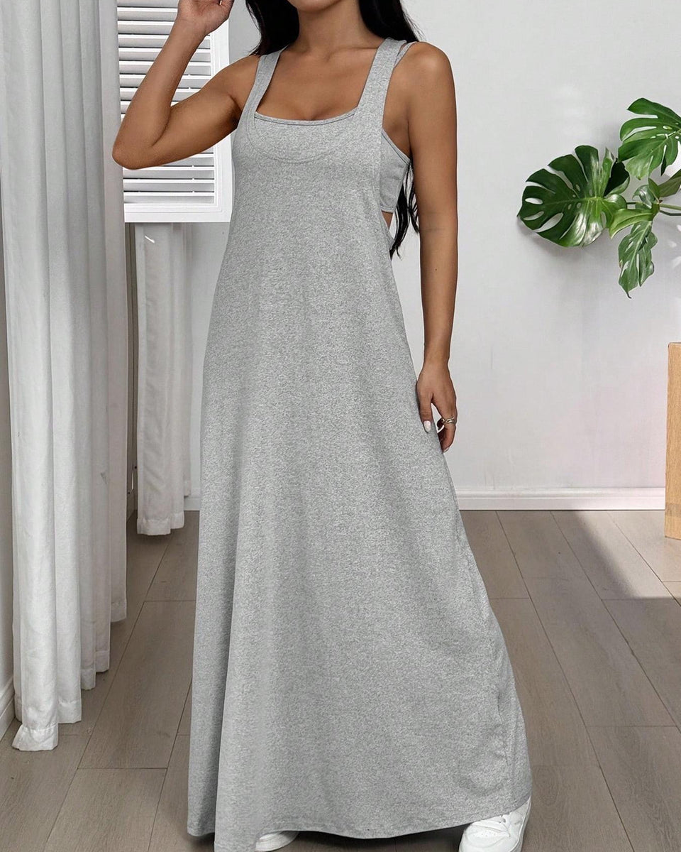 Bodycon Two Piece Maxi Dress