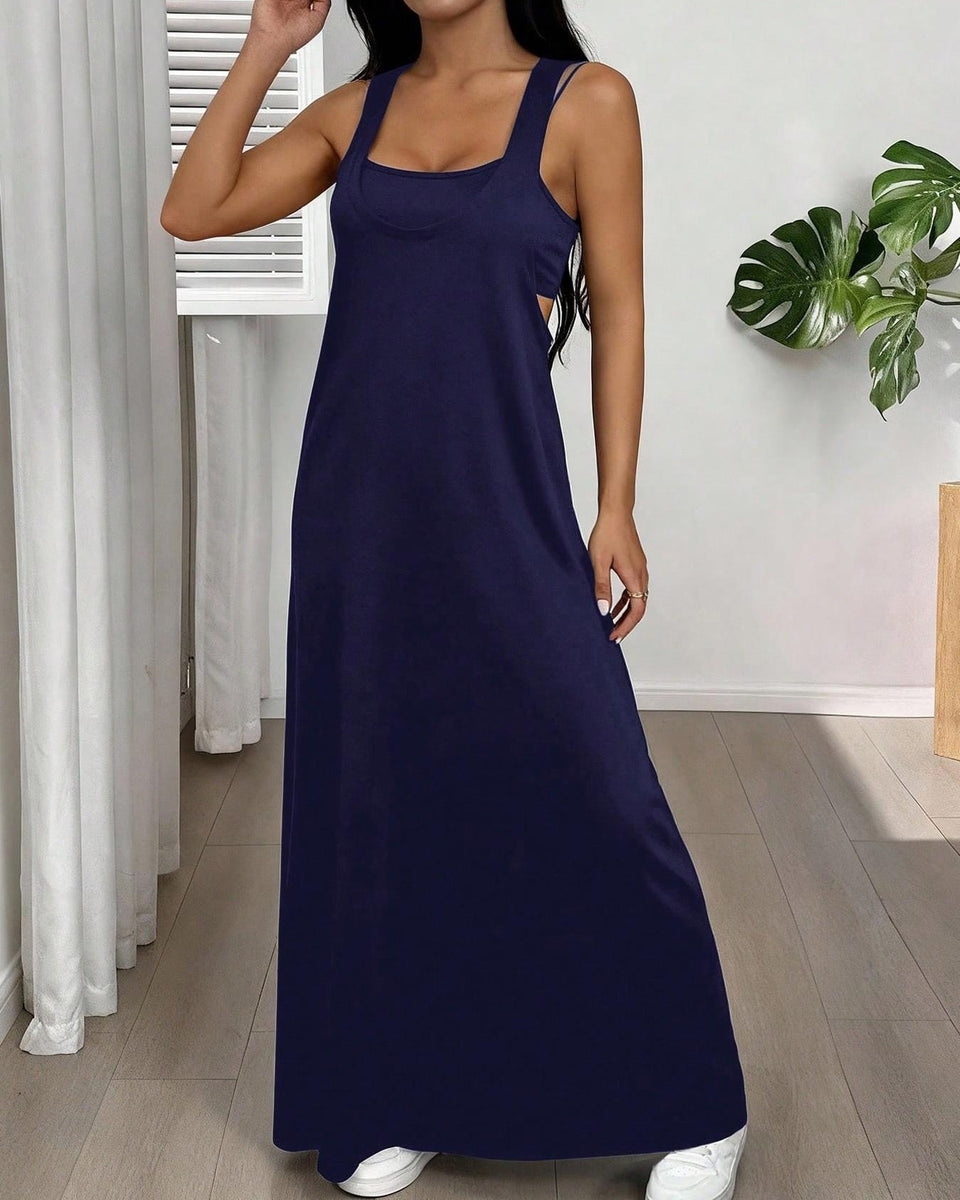 Bodycon Two Piece Maxi Dress