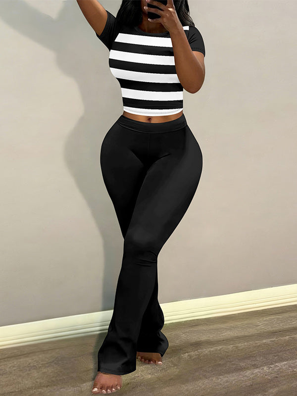 Printed Tee & Pants Set
