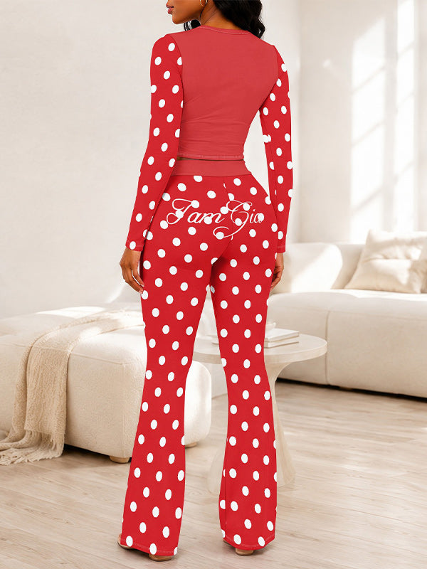 Printed Tee & Pants Set