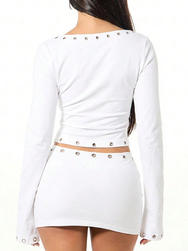 Solid Lace Up Mini Set