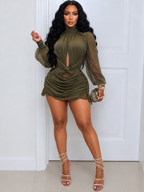 Ruched Mini Dress