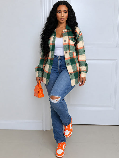 Plaid Shirt Jacket