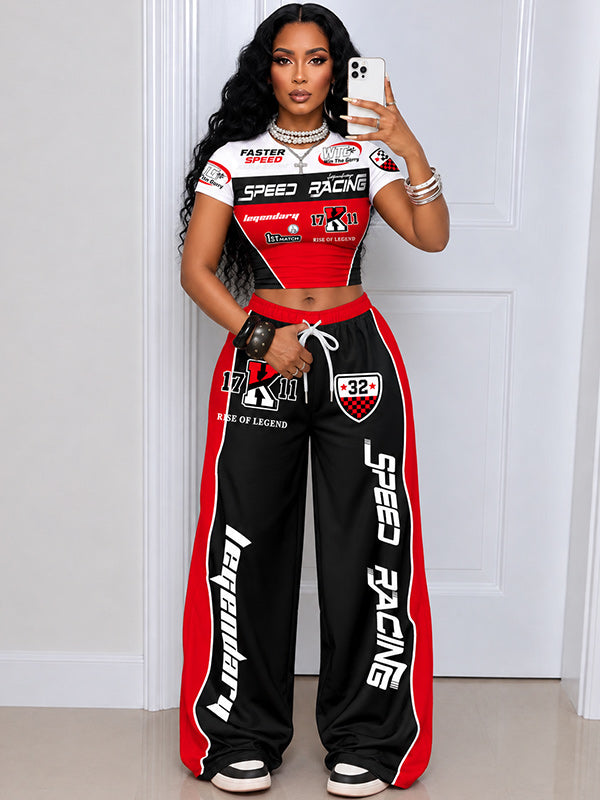 Printed Tee & Pants Set