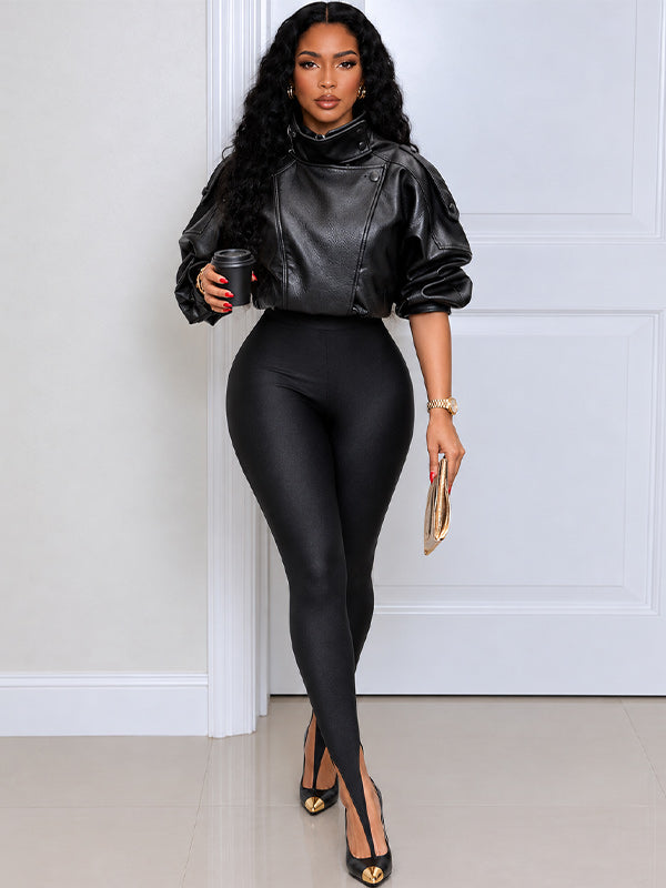 Sleek Stirrup High-Waist Leggings