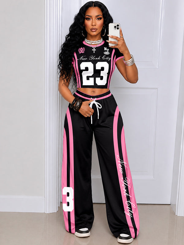 Printed Tee & Pants Set