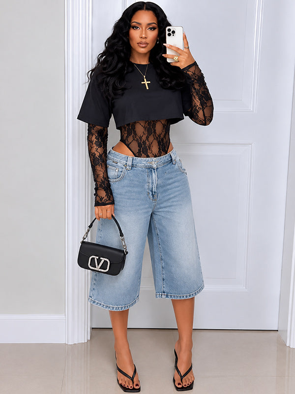 Lace Combo Bodysuit