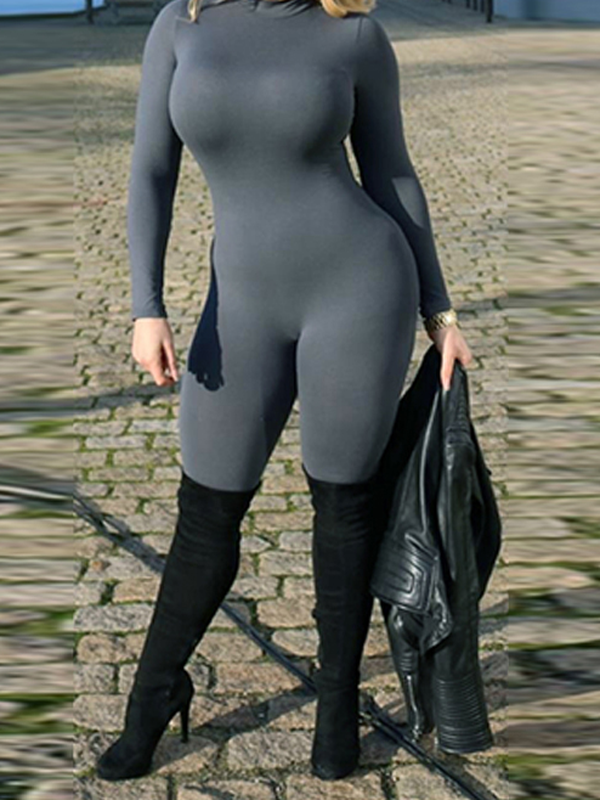 Solid Skinny Jumpsuit