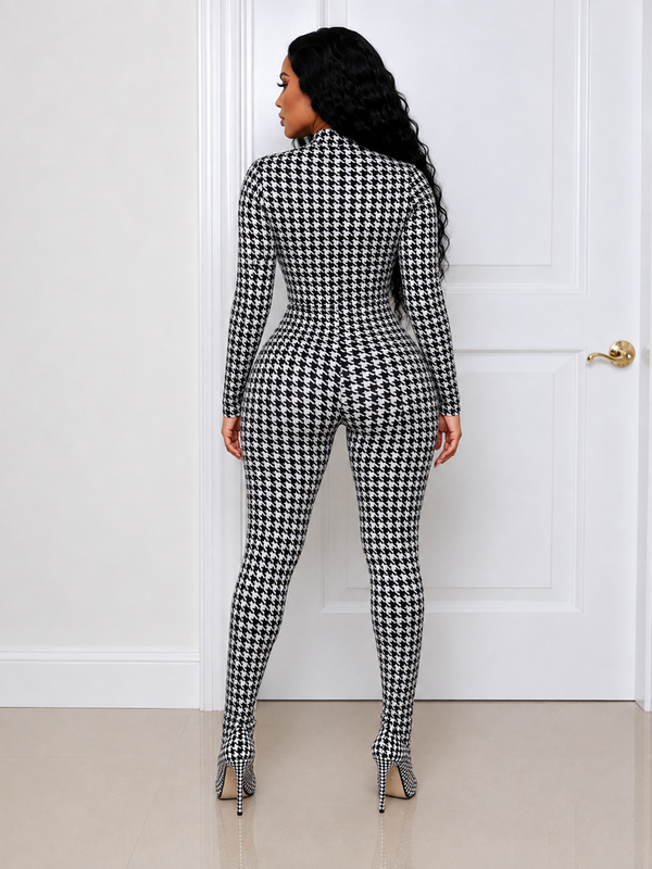 Houndstooth Top & Pants Set