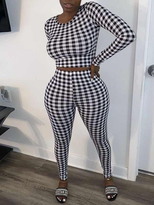 Plaid Print 2PC Set