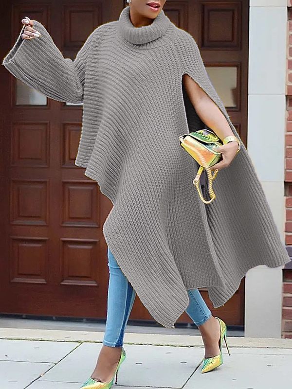 Morchique Knit Turtleneck Tunic Top