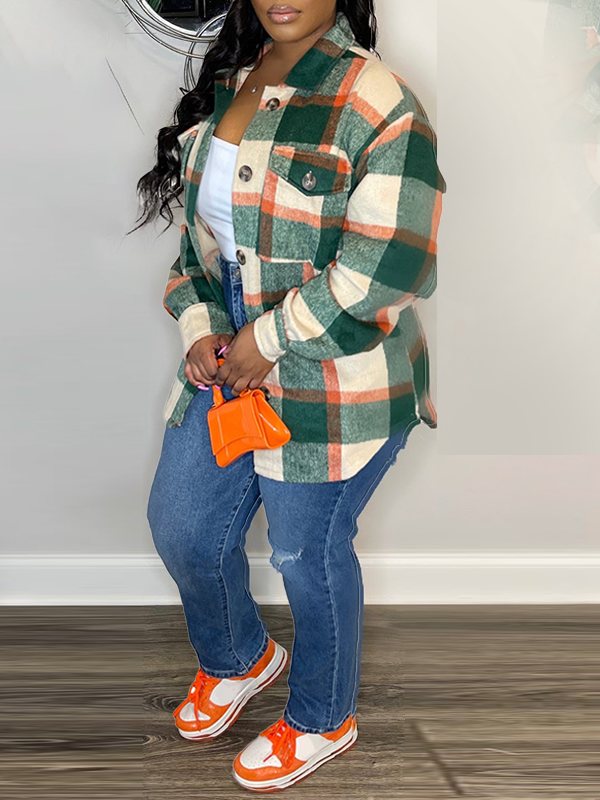 Morchique Plaid Shirt Jacket